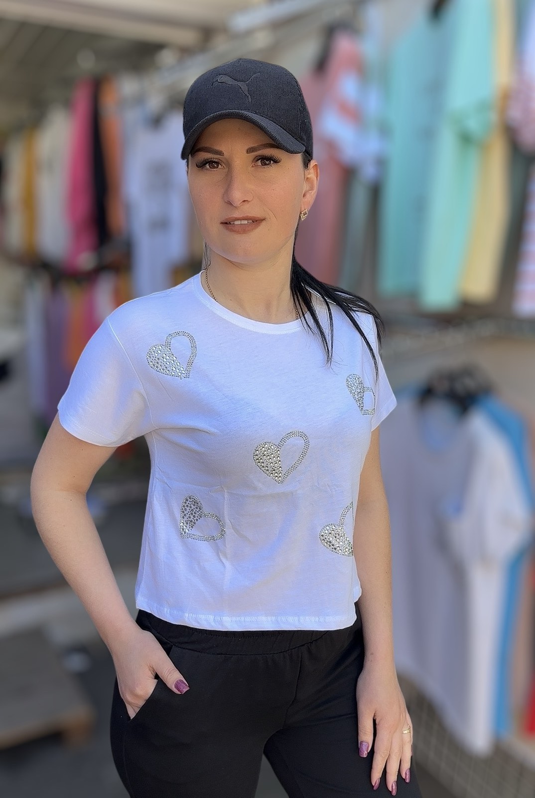 Топ Shipi (S-XL) 6071 white (лето)