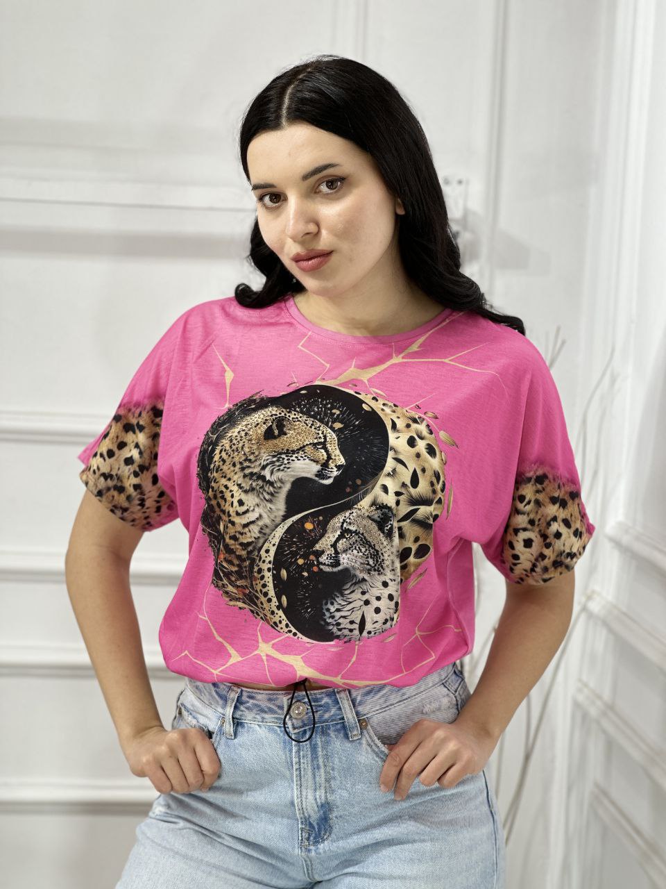 Топ Shipi (S-XL) 4097 pink (лето)