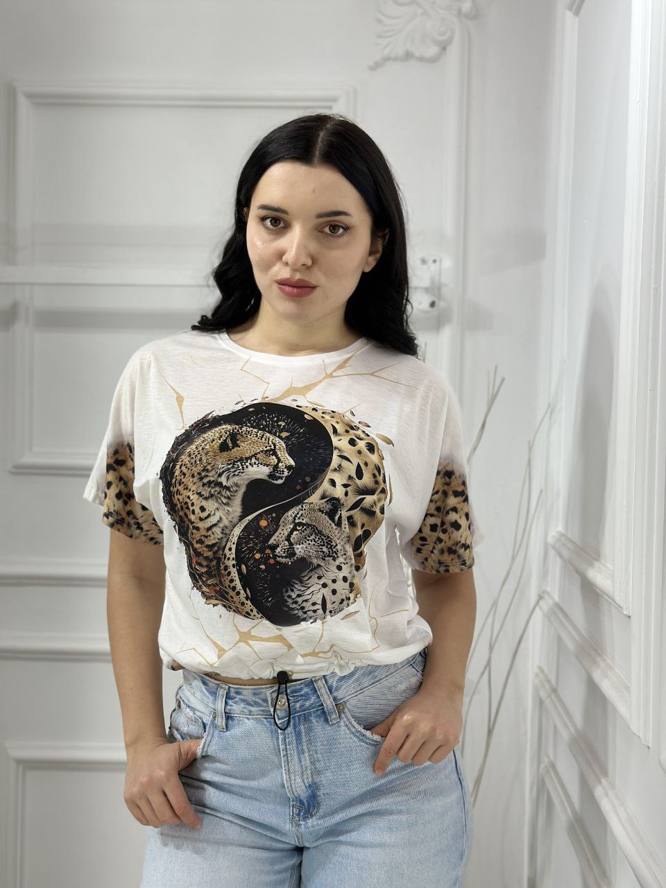 Топ Shipi (S-XL) 4097 white (лето)