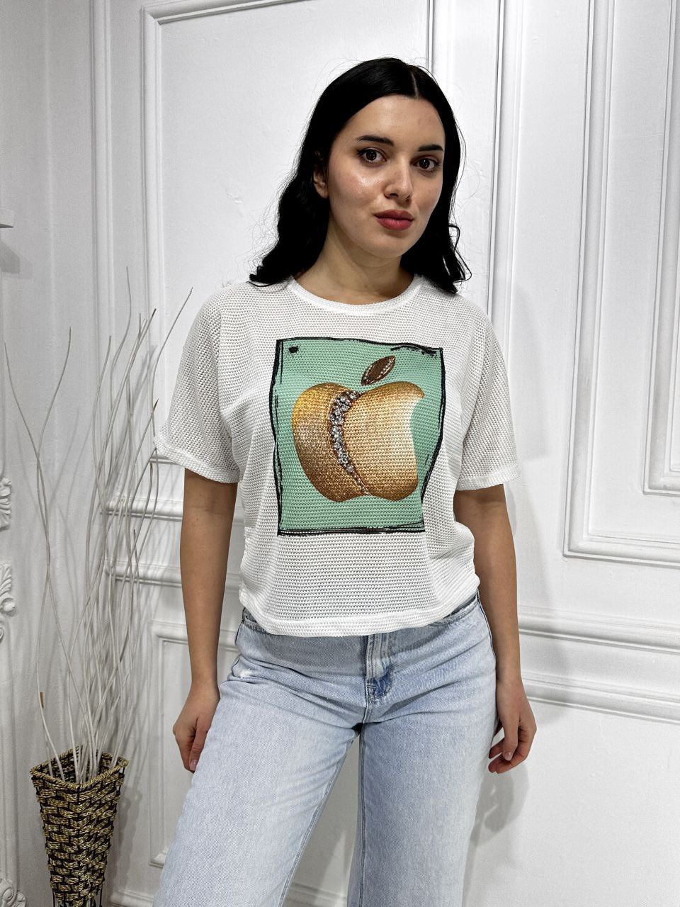 Топ Shipi (S-XL) 5034 white (лето)