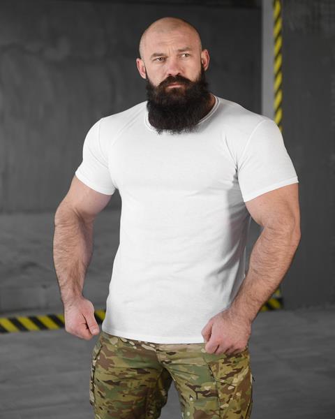 Футболка Madoka (M-3XL) 723 white (лето)