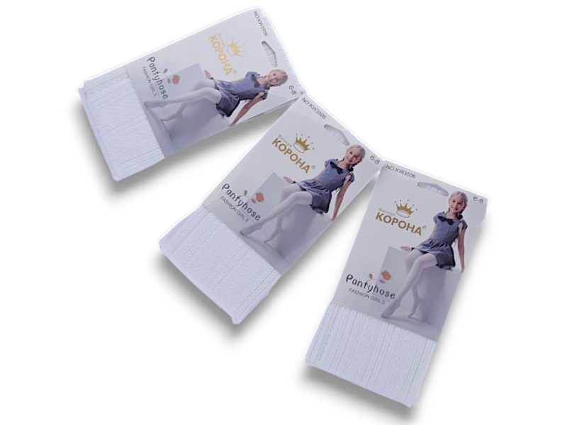 Колготы Jelzin (4-10) TW3506-3 white (деми)