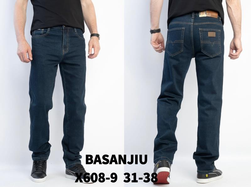 Джинсы Basanjiu (31-38) 608-9 navy (деми)