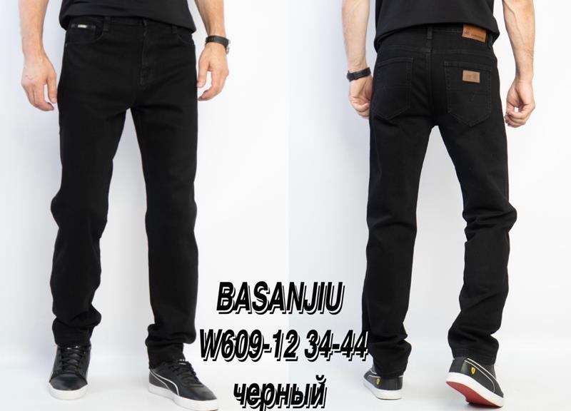 Джинсы Basanjiu (34-44) 609-12 black (деми)