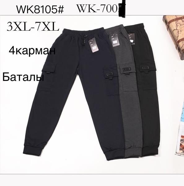 Штаны спорт Giang (3XL-7XL) 8105 navy (деми)