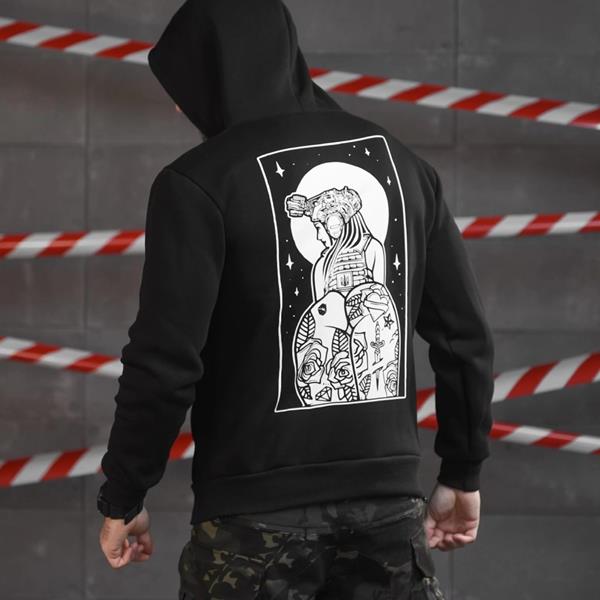 Худи Madoka (M-3XL) 1183 black (зима)