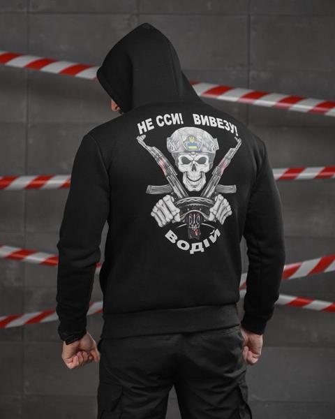 Худи Madoka (M-3XL) 1189 black (зима)