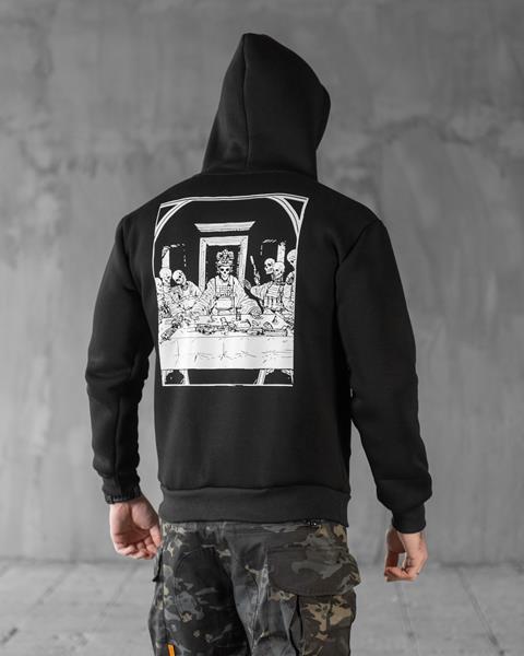 Худи Madoka (M-3XL) 1193 black (зима)