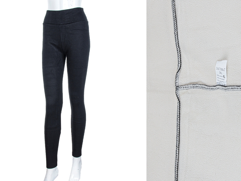 Лосины Jelzin (L-2XL) A5247-1 black (зима)