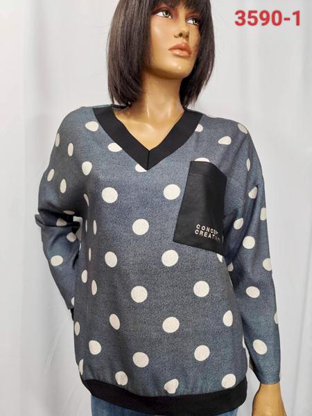 Свитер LIDA (52-62) 3590-1 d.grey (деми)