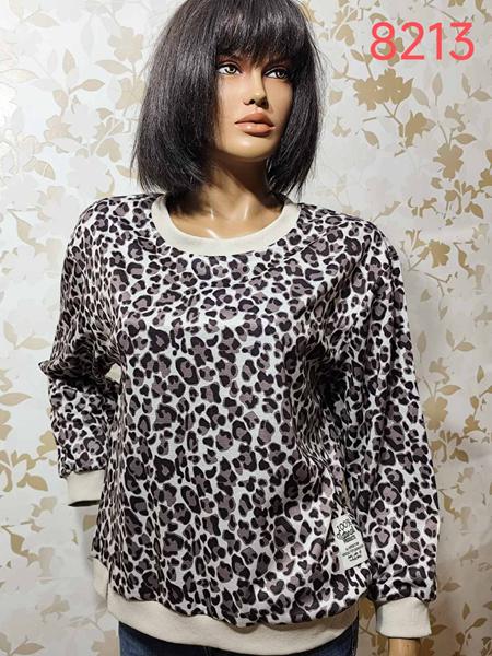 Свитер LIDA (52-62) 8213 grey-brown (деми)