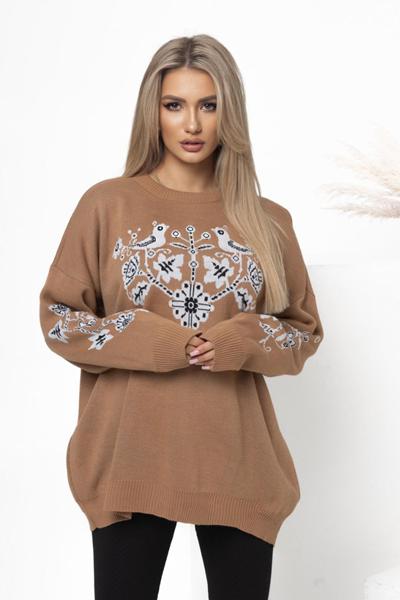 Свитер Global (42-48) GL71 brown (деми)