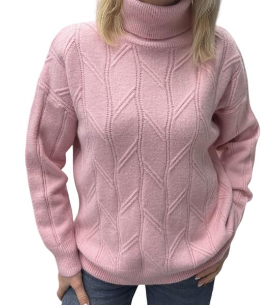 Свитер Elena&Vika (48-54) 24041 pink (зима)