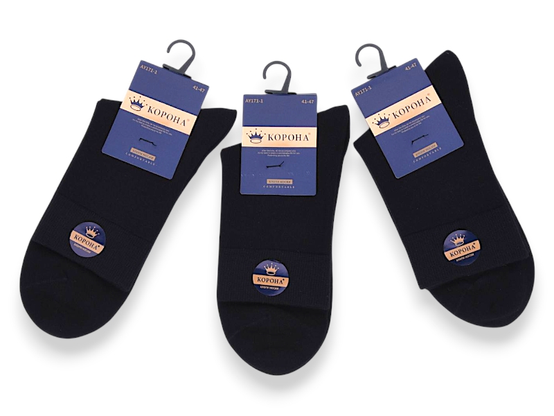 Носки Jelzin (41-47) AY171-1 black (деми)