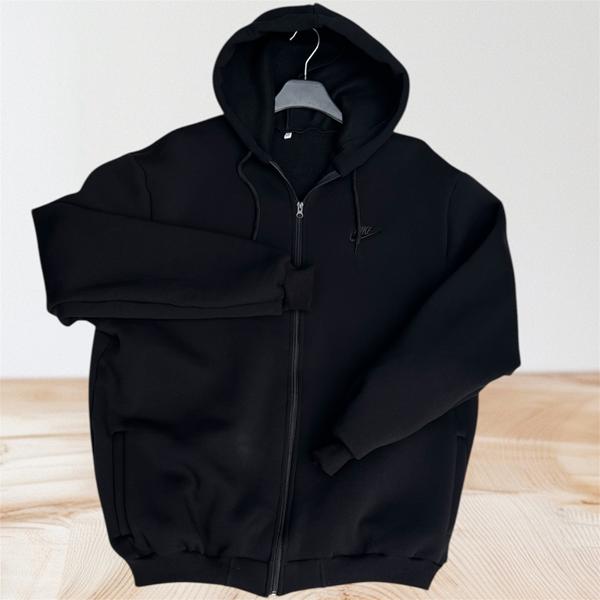 Кофта спорт TRAN (56-64) TR54 black (зима)