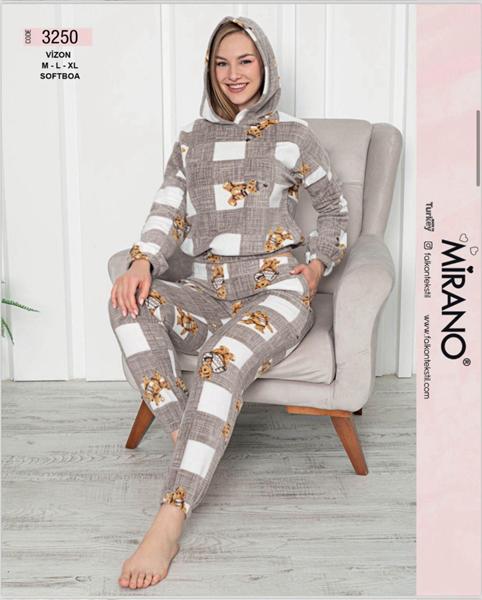 Пижама Trikotag (M-XL) 3250 brown (зима)