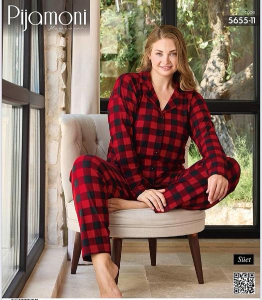 Пижама Trikotag (3XL-5XL) 5655-11 red (деми)