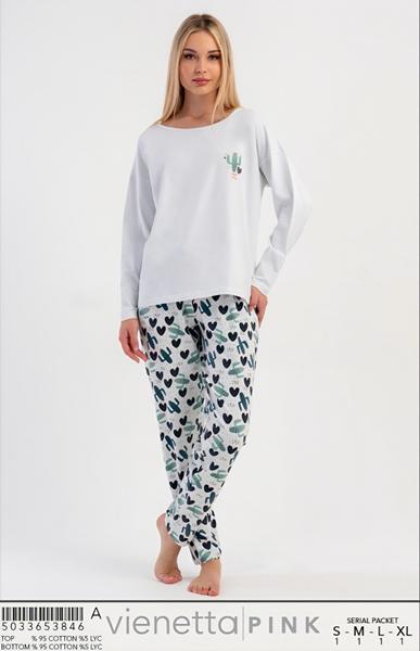 Пижама Trikotag (S-XL) T34 white (деми)