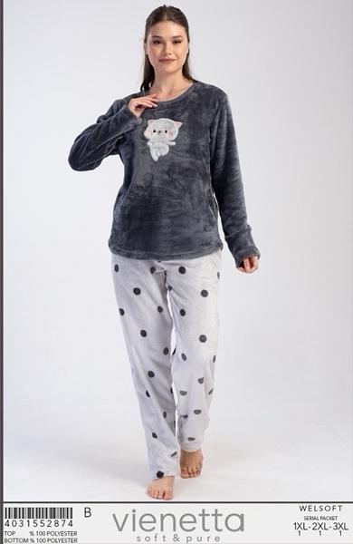 Пижама Trikotag (XL-3XL) T5 grey (зима)