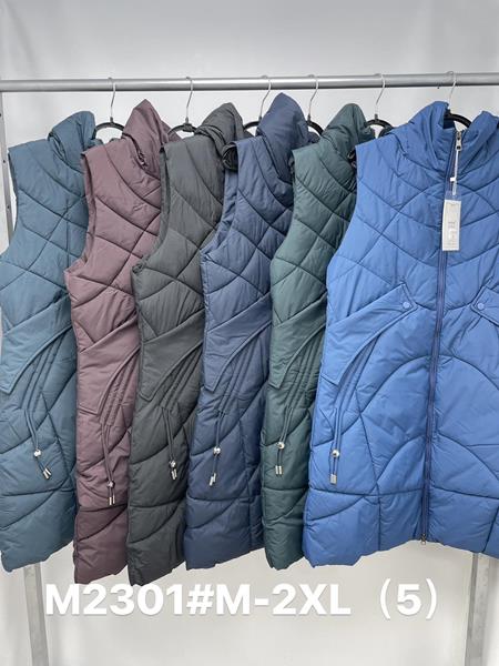 Жилетка Jacket (M-2XL) M2301 black (деми)