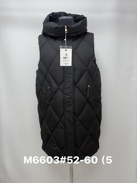 Жилетка Jacket (52-60) M6603 black (деми)