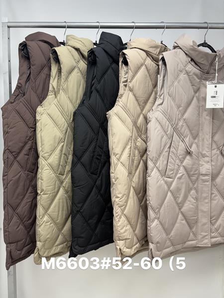 Жилетка Jacket (52-60) M6603 brown (деми)