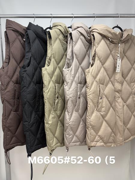 Жилетка Jacket (52-60) M6605 black (деми)