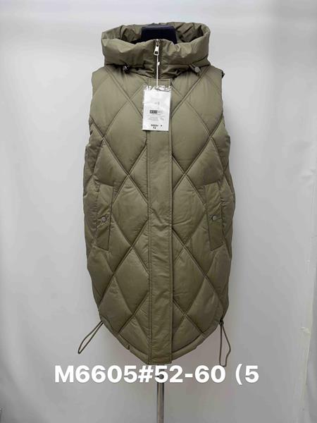Жилетка Jacket (52-60) M6605 khaki (деми)