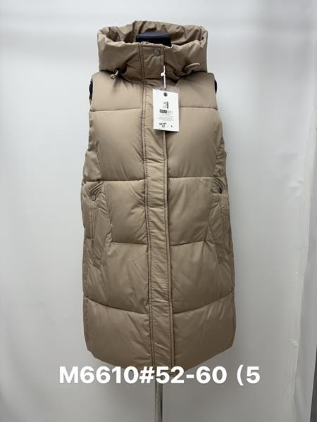 Жилетка Jacket (52-60) M6610 beige (деми)