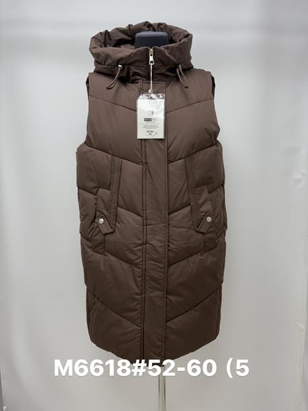 Жилетка Jacket (52-60) M6618 brown (деми)
