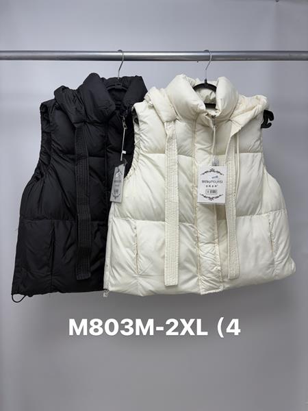 Жилетка Jacket (M-2XL) M803 milk (деми)