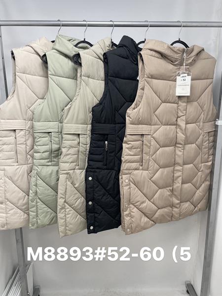 Жилетка Jacket (52-60) M8893 black (деми)