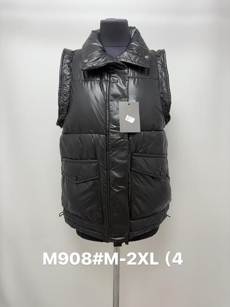 Жилетка Jacket (M-2XL) M908 black (деми)
