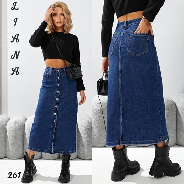 Юбка Liana Denim (25-30) 261 blue (лето)
