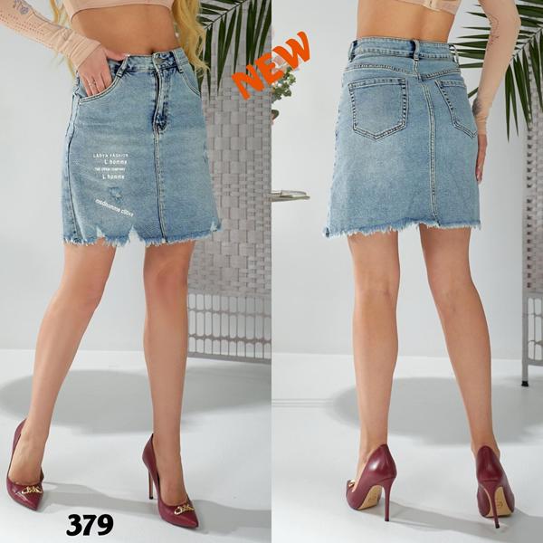 Юбка Liana Denim (25-30) 379 l.blue (лето)