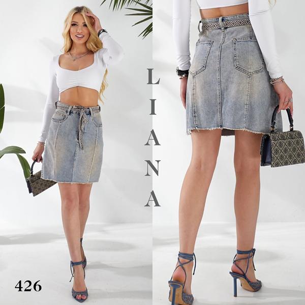 Юбка Liana Denim (25-30) 426 l.blue (лето)