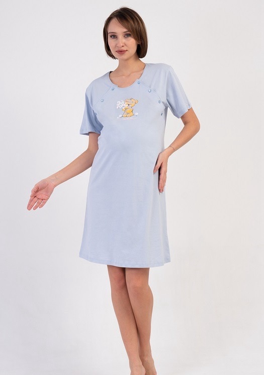 Ночнушка Trikotag (S-XL) T64 l.blue (лето)