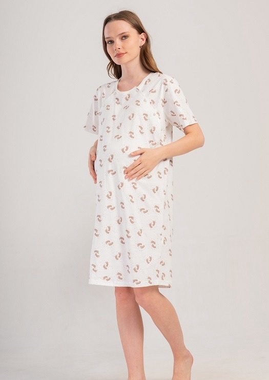 Ночнушка Trikotag (S-XL) T66 white (лето)