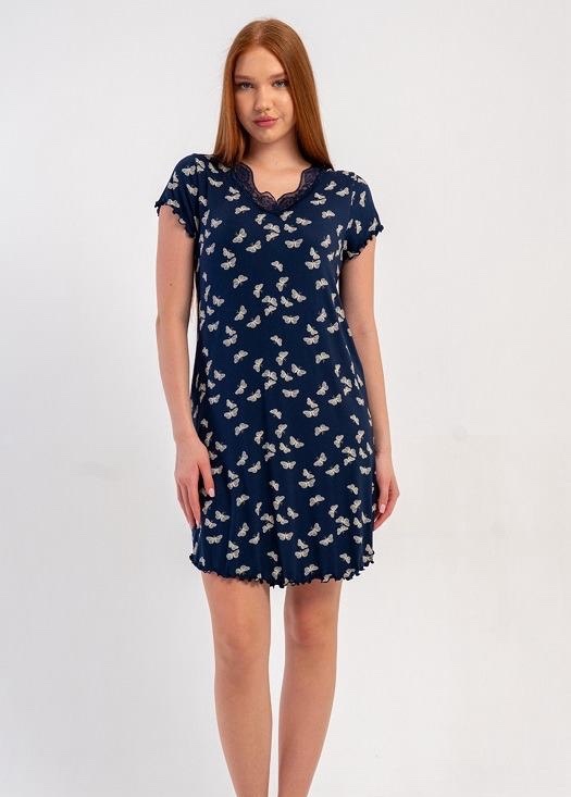 Ночнушка Trikotag (S-XL) T50 navy (лето)