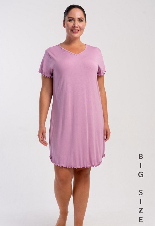 Ночнушка Trikotag (XL-4XL) T68 pink (лето)