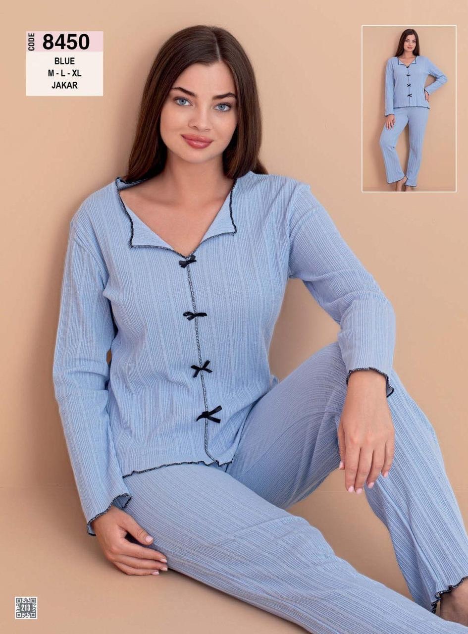 Пижама Trikotag (M-XL) 8450 l.blue (деми)