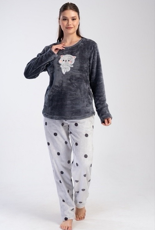 Пижама Trikotag (XL-3XL) T121 grey (зима)