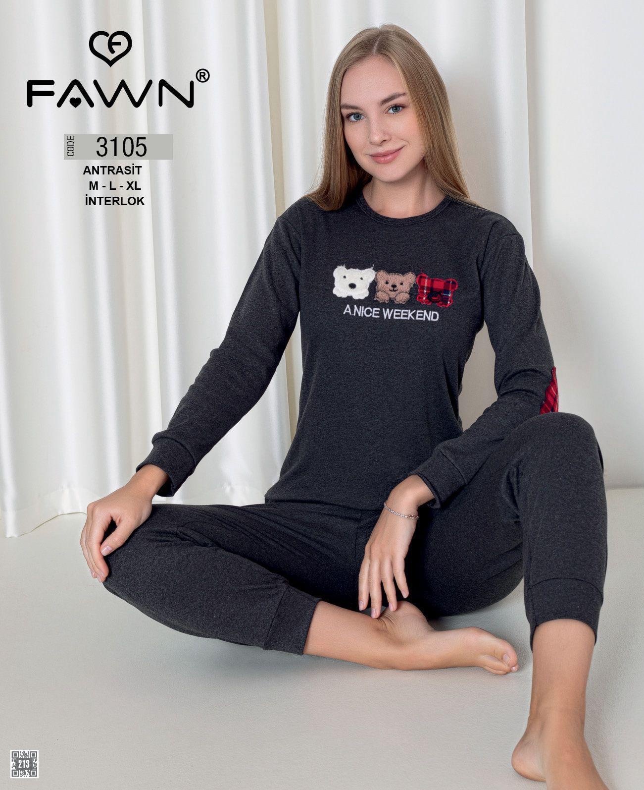 Пижама Trikotag (M-XL) 3105 d.grey (деми)