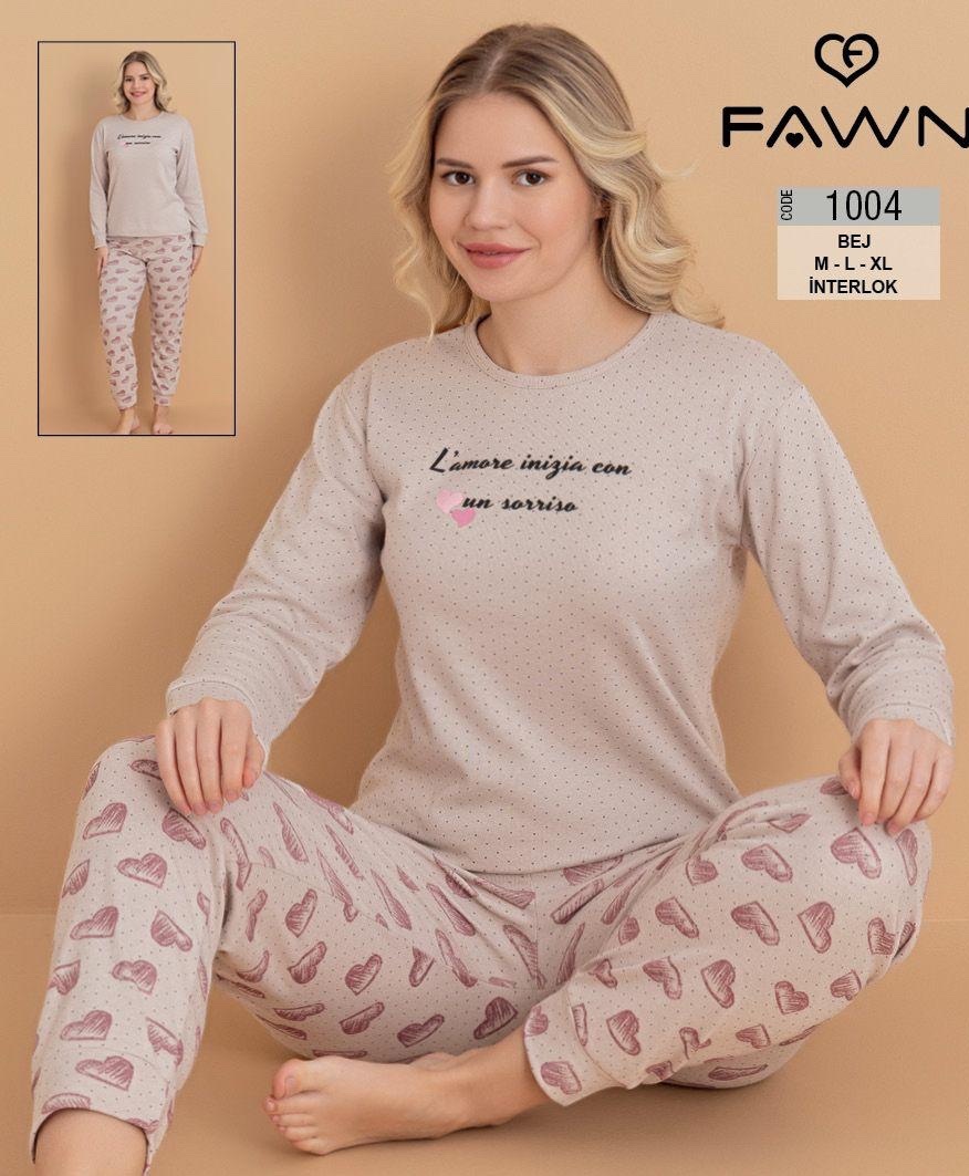 Пижама Trikotag (M-XL) 1004 beige (деми)