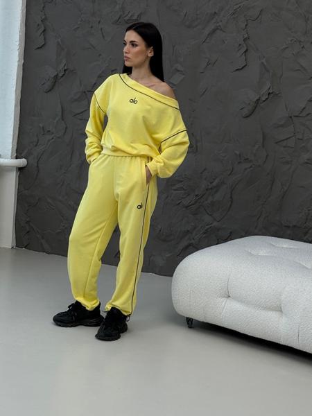 Костюм спорт AZNA (XS-L) ДП178 yellow (деми)