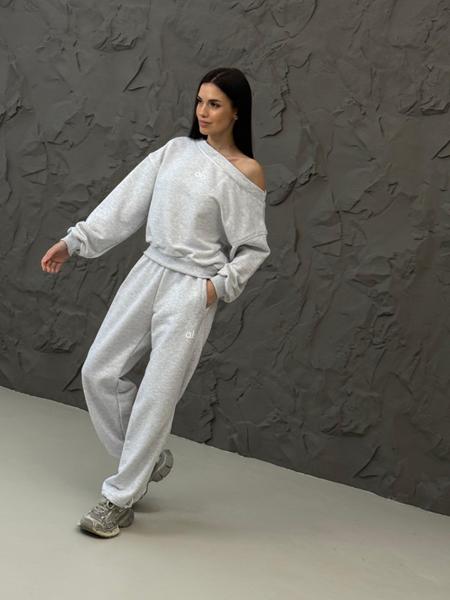 Костюм спорт AZNA (XS-L) ДП178 l.grey (деми)