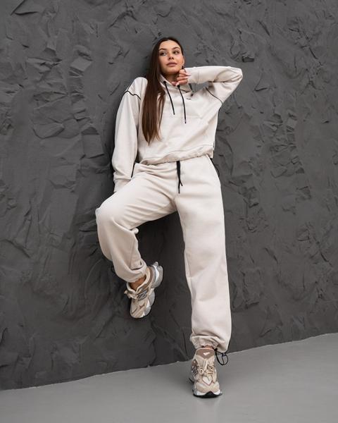 Костюм спорт AZNA (XS-L) ДП167 beige (деми)