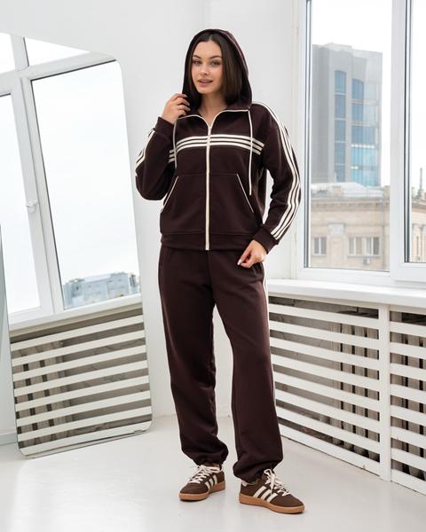 Костюм спорт AZNA (S-XL) ДП166 chocolate (деми)