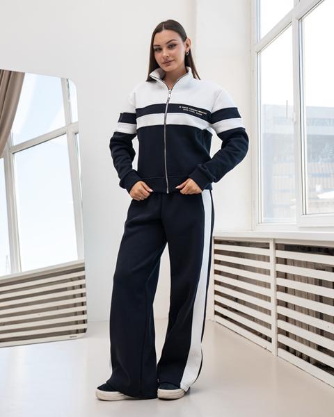 Костюм спорт AZNA (S-XL) ДЗ132 d.grey (зима)