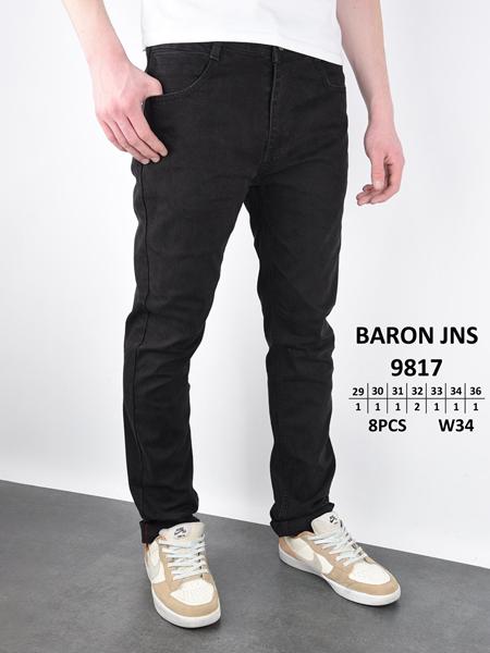 Джинсы Baron Jeans (29-36) 9817 black (деми)